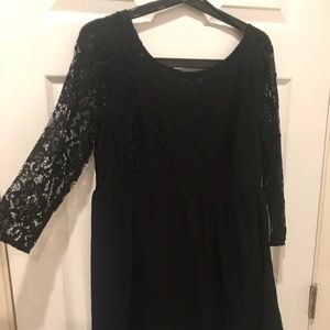 Black babydoll cute mini dress